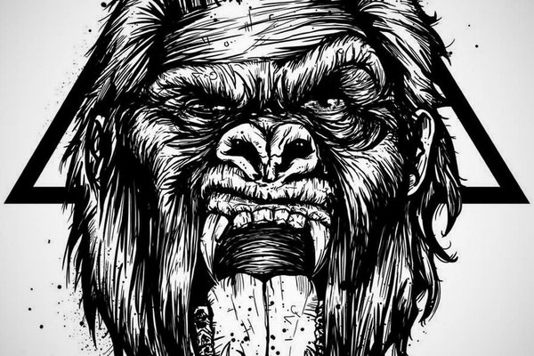 горилла тату