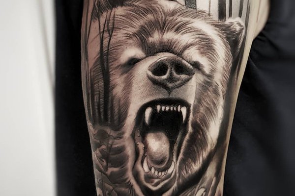 Тату эскизы медведь