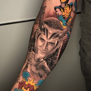 Тату в стилі Марвел