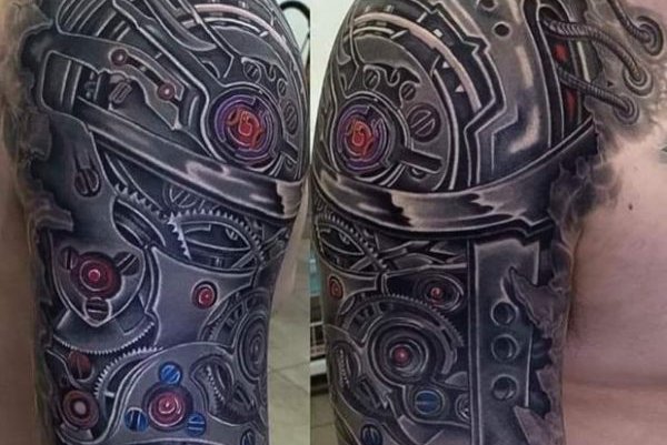 Тату ескізи біомеханіки