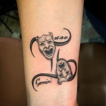 тату знак Зодіаку Близнюки