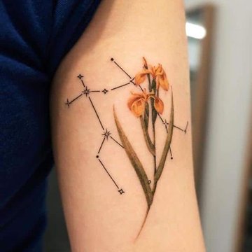 тату знак Зодіаку Близнюки