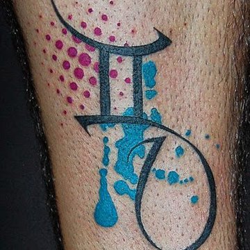 тату знак Зодіаку Близнюки