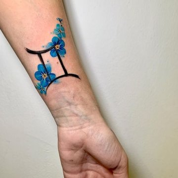 тату знак Зодіаку Близнюки