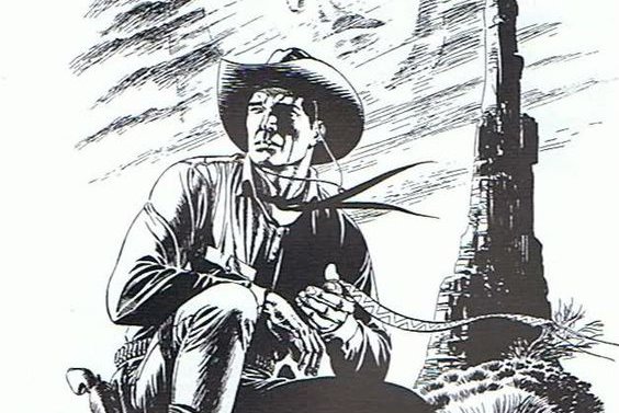 Тату-эскиз ковбой