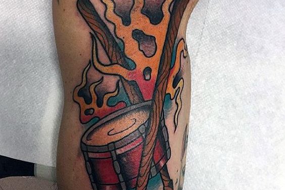 Тату-ескіз барабан