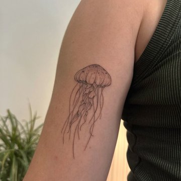 Тату-ескіз медуза