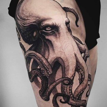 Тату ескізи восьминога