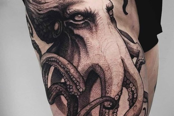 Тату эскизы осьминога