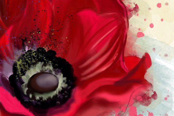 Тату ескізи мак