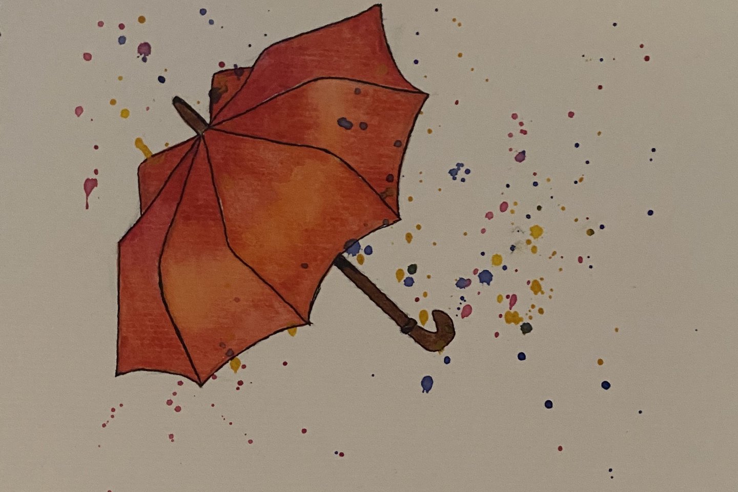 Тату ескізи парасоля