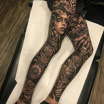 Татуировки на ногу для мужчин