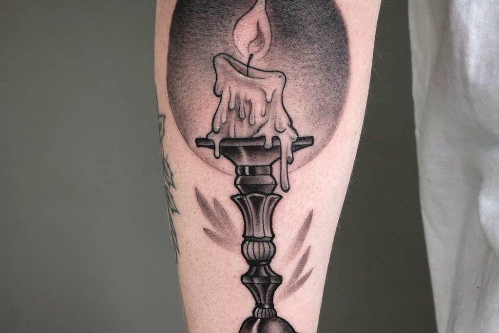 Тату-ескіз "Свіча"