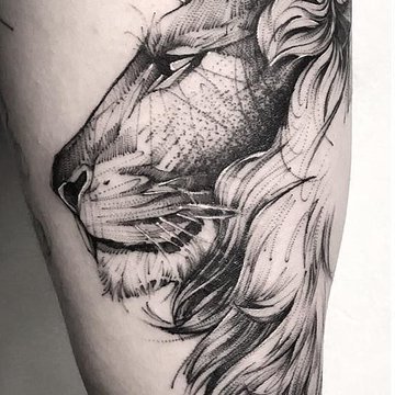 тату знак Зодіаку Лев