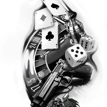 Тату эскизы игральных карт