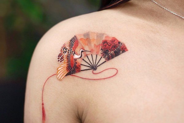 Тату ескізи віяла