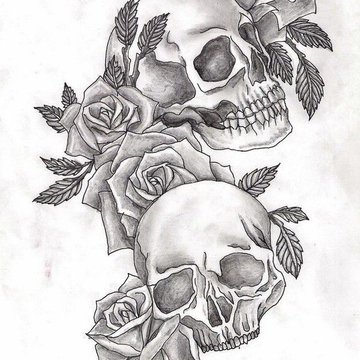 Тату-эскизы черепа