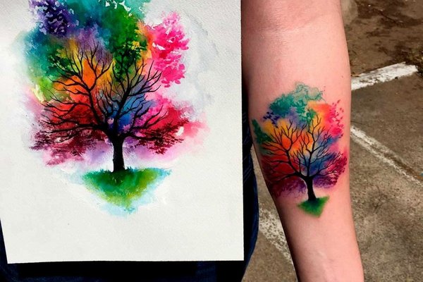 Тату эскизы дерево