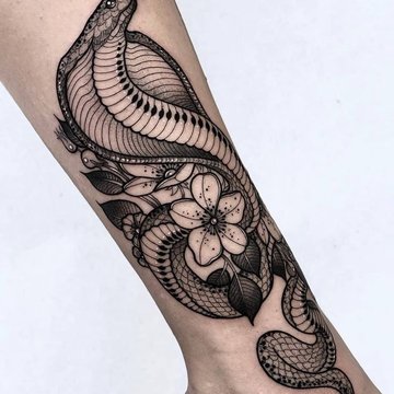 тату кобра значение эскиз