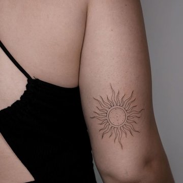 тату солнце