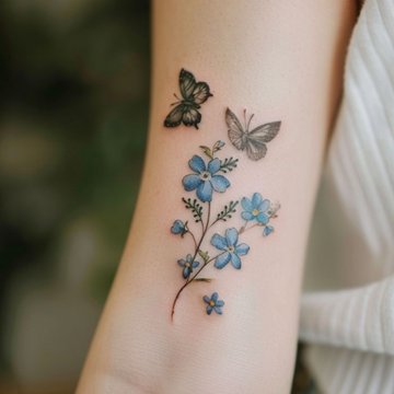 татуювання незабудка
