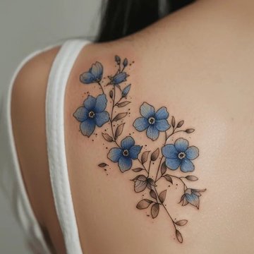 татуювання незабудка
