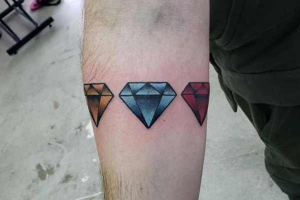 Тату эскизы алмазов