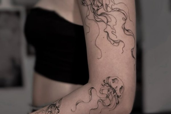 Тату-ескіз медуза