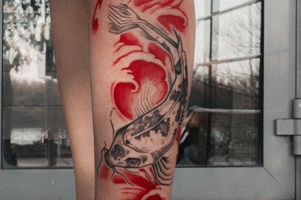 Тату ескізи коропа коі