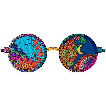 Тату-ескіз окуляри