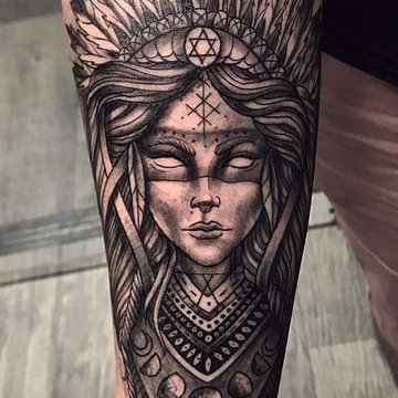 Тату эскизы индейца