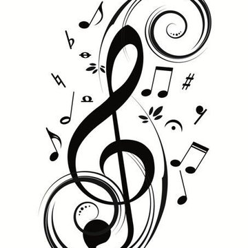 Тату-ескізи "Скрипковий ключ"