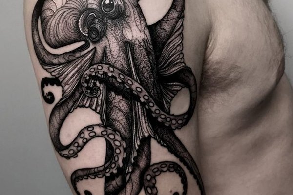 Тату ескізи восьминога