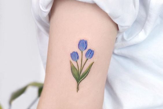 Тату ескізи "Тюльпан"