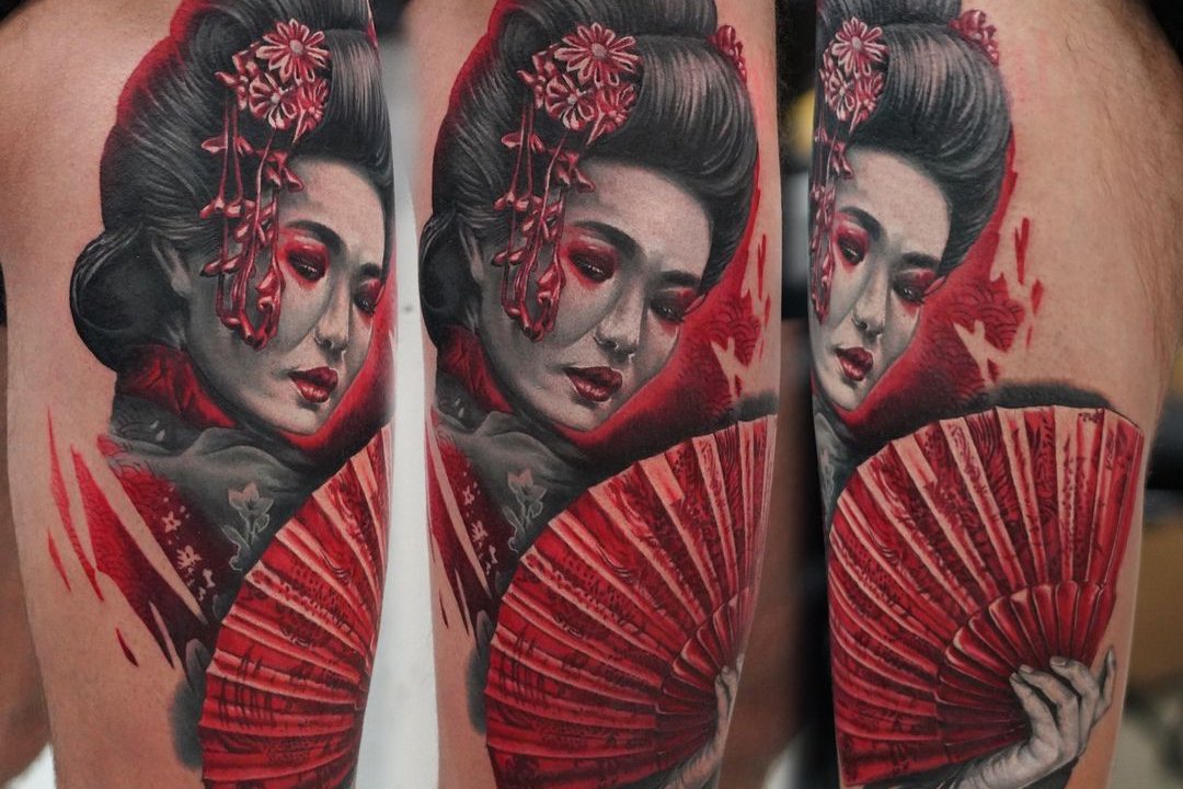 Тату ескізи віяла