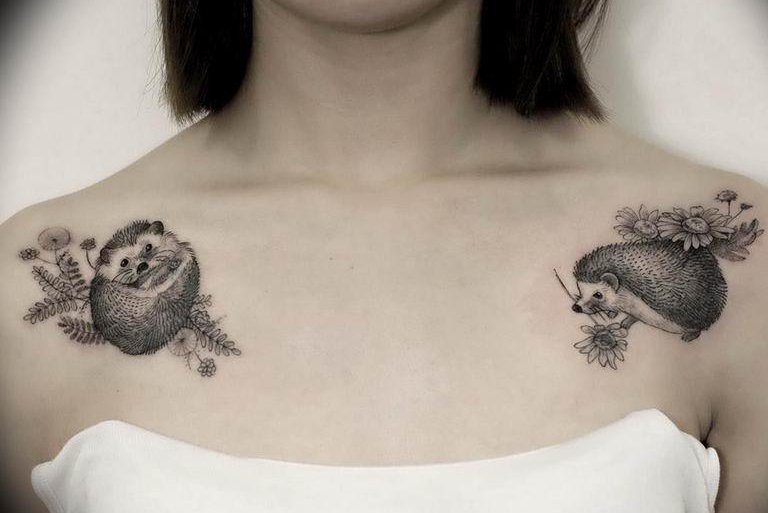 Тату ескізи їжак