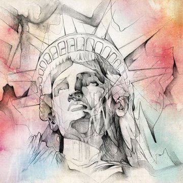 Тату-ескізи "Статуя свободи"