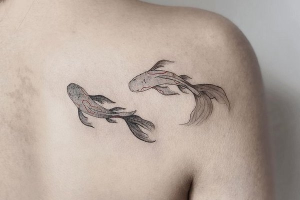 Тату ескізи коропа коі