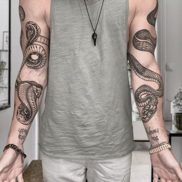 тату кобра значення ескіз