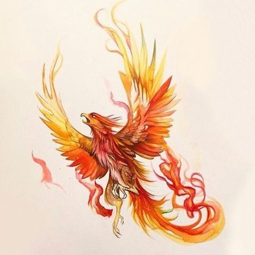 Тату ескізи "Фенікс"