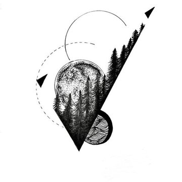 Тату ескізи геометрія