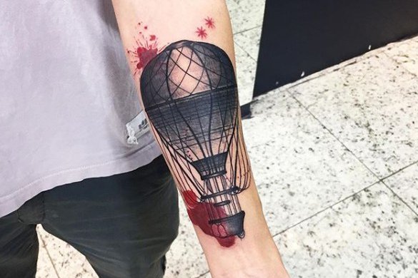 Тату ескізи повітряна куля