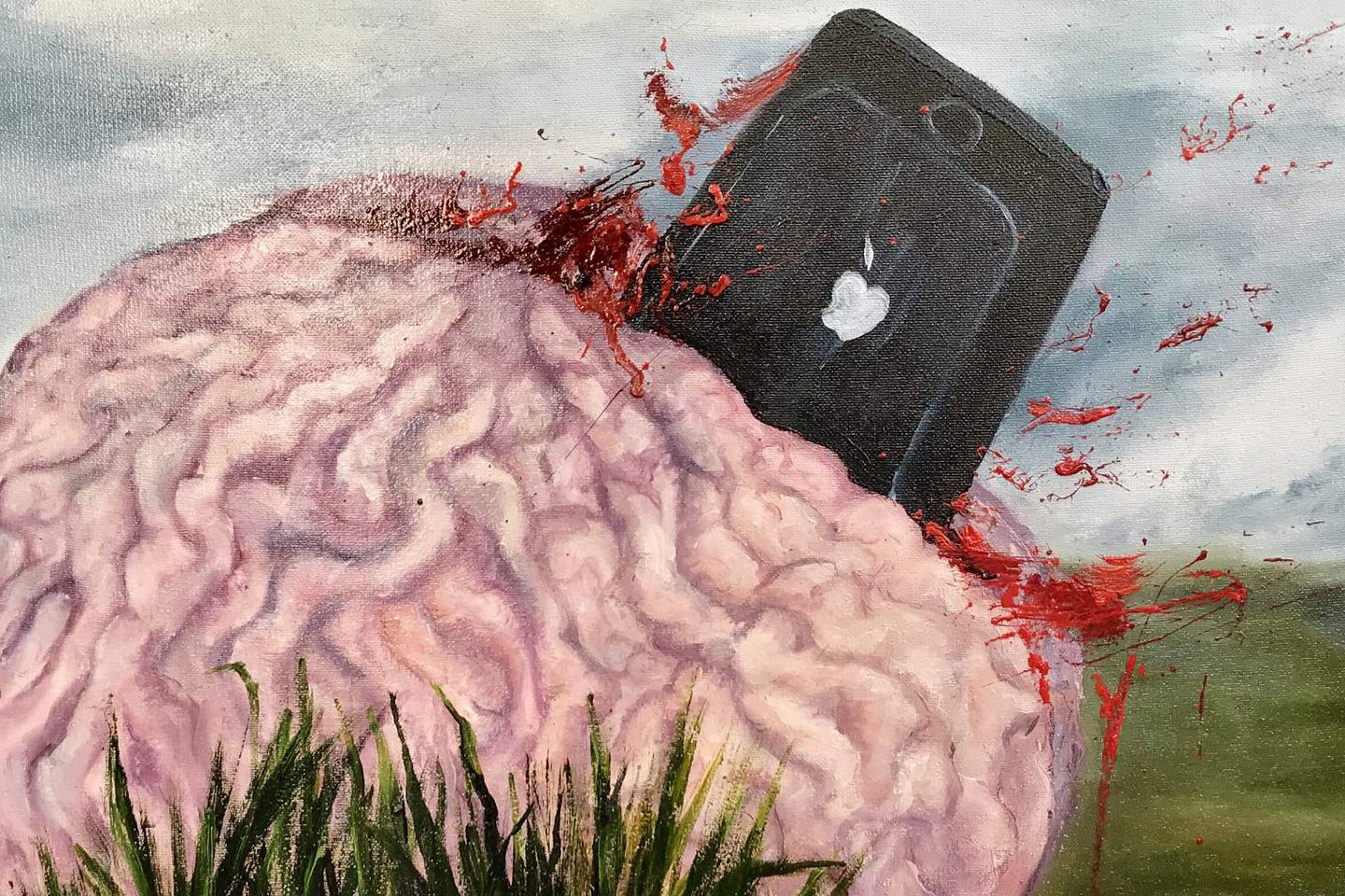 Тату ескіз мозок