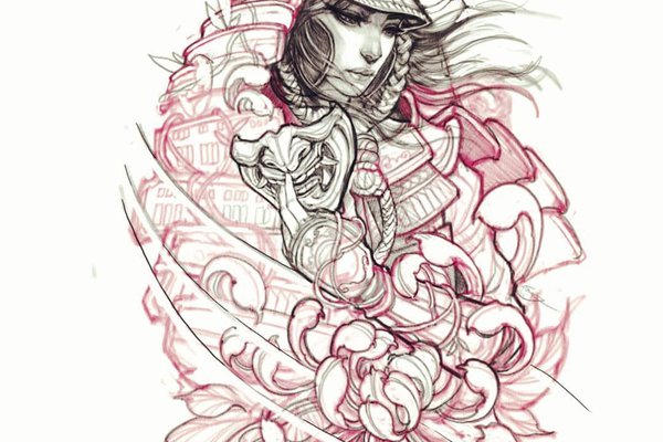 Тату-эскизы "ориентал"