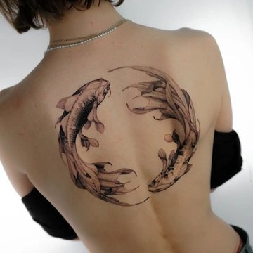 Тату ескізи коропа коі