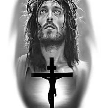 Тату эскизы Иисуса