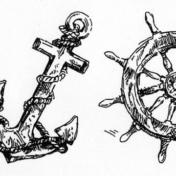 Тату ескіз «Штурвал»