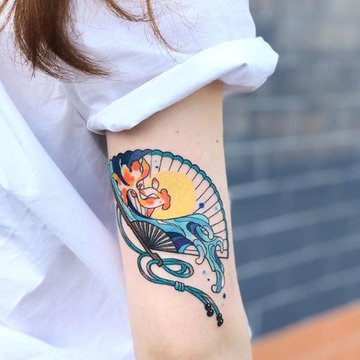 Тату ескізи віяла