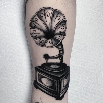 граммофон тату