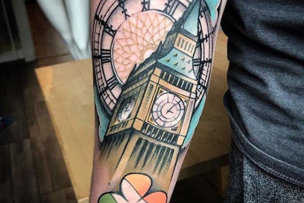 Тату-ескіз Біг-Бен